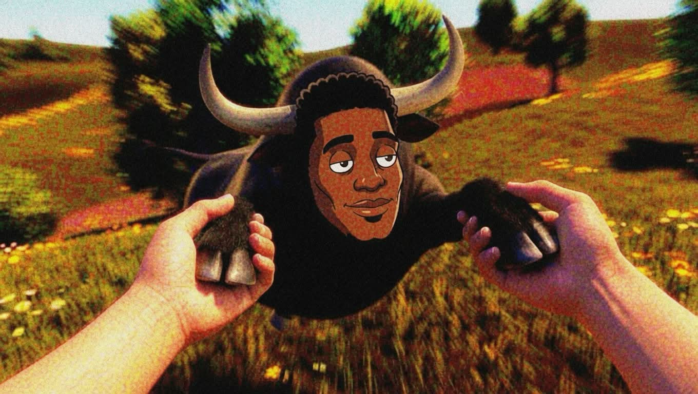 Bull close-up meme